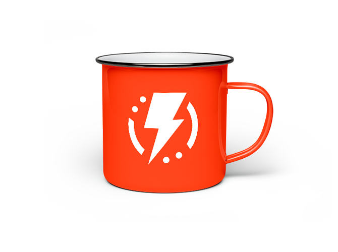 White Enamel Mug - 图片 2