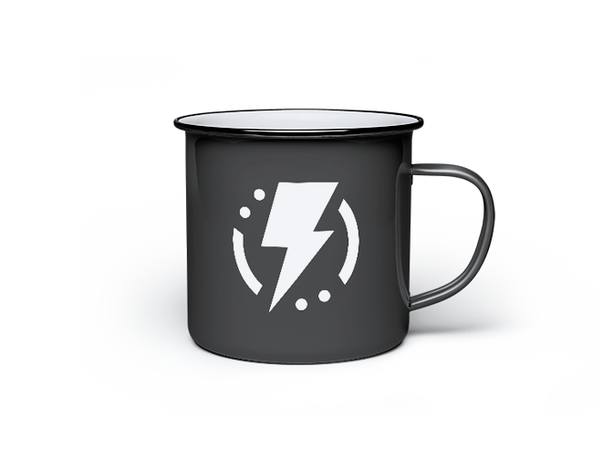 White Enamel Mug - 图片 3